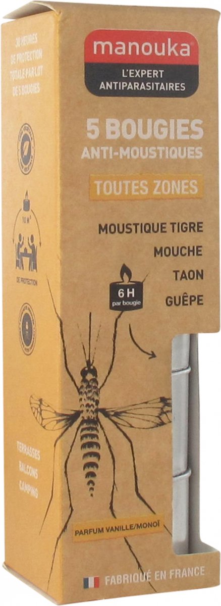 Bol.com Manouka A/muggen Kaars 5x23g aanbieding