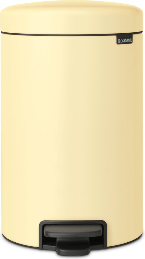 Brabantia NewIcon Prullenbak - 12 liter - Mellow Yellow