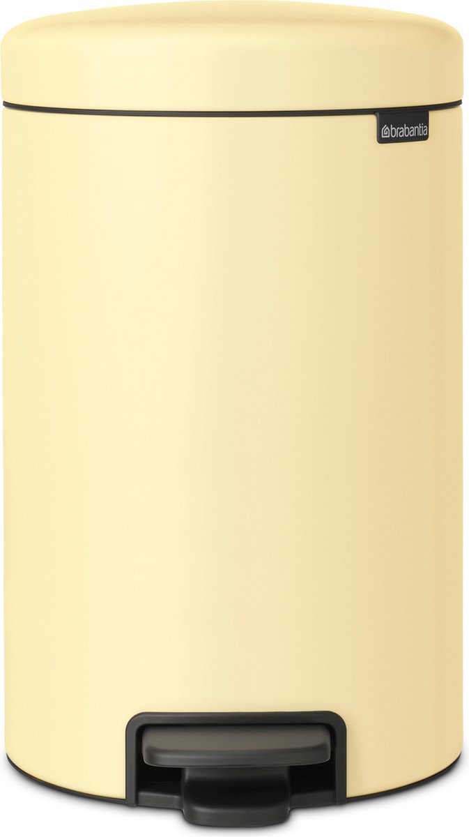 Goedkoopste Brabantia NewIcon Prullenbak - 12 liter - Mellow Yellow