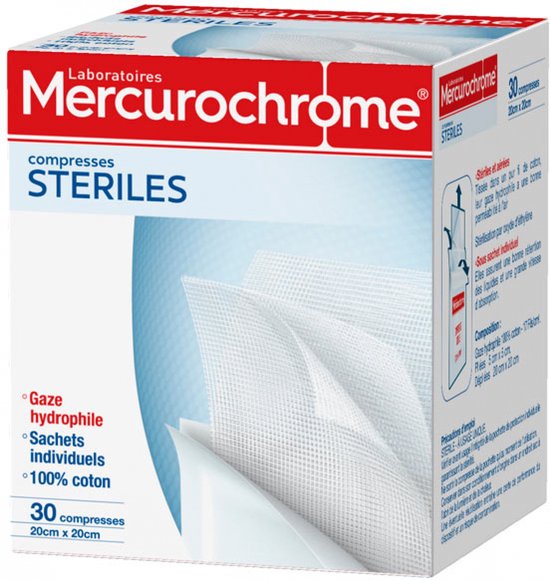 Mercurochrome 30 Steriele Wattenstaafjes