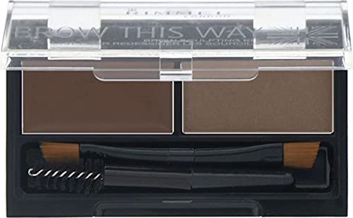 Goedkoopste Rimmel London Brow This Way Kit Wenkbrauwpoeder - 003 Dark Brown