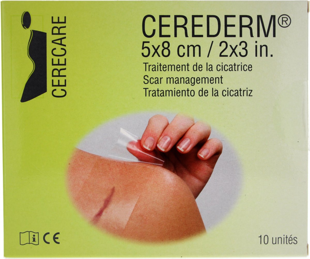 Goedkoopste Cerecare Cerederm Rechthoekige Littekenbehandeling 5 x 8 cm 10 Eenheden