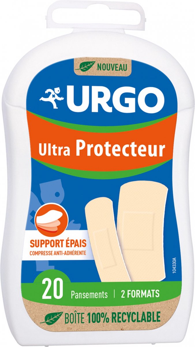 Goedkoopste Urgo Ultra-beschermend 2 Maten 20 Verbanden