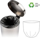 100 Biologisch - afbreekbare - vuilniszakken - 6L - met handgreep - voor ronde prullenbakken