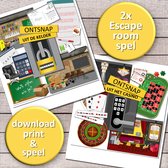 2x Escape room spel voor kinderen 8 t/m 12 jr. – escape bundel 11 – download, print & speel – kinderfeestje