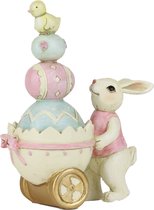 Lapin de Pâques jongle avec les oeufs - Lapin de Pâques debout 16 cm de Goodwill
