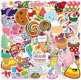 Snoepjes | Colourful Candy | 50 stuks | Laptop Stickers | Bullet Journal Stickers | Stickers voor kinderen | Stickers voor volwassenen | Koffer Stickers | Stickers | Bujo Stickers | Decoratie Stickers