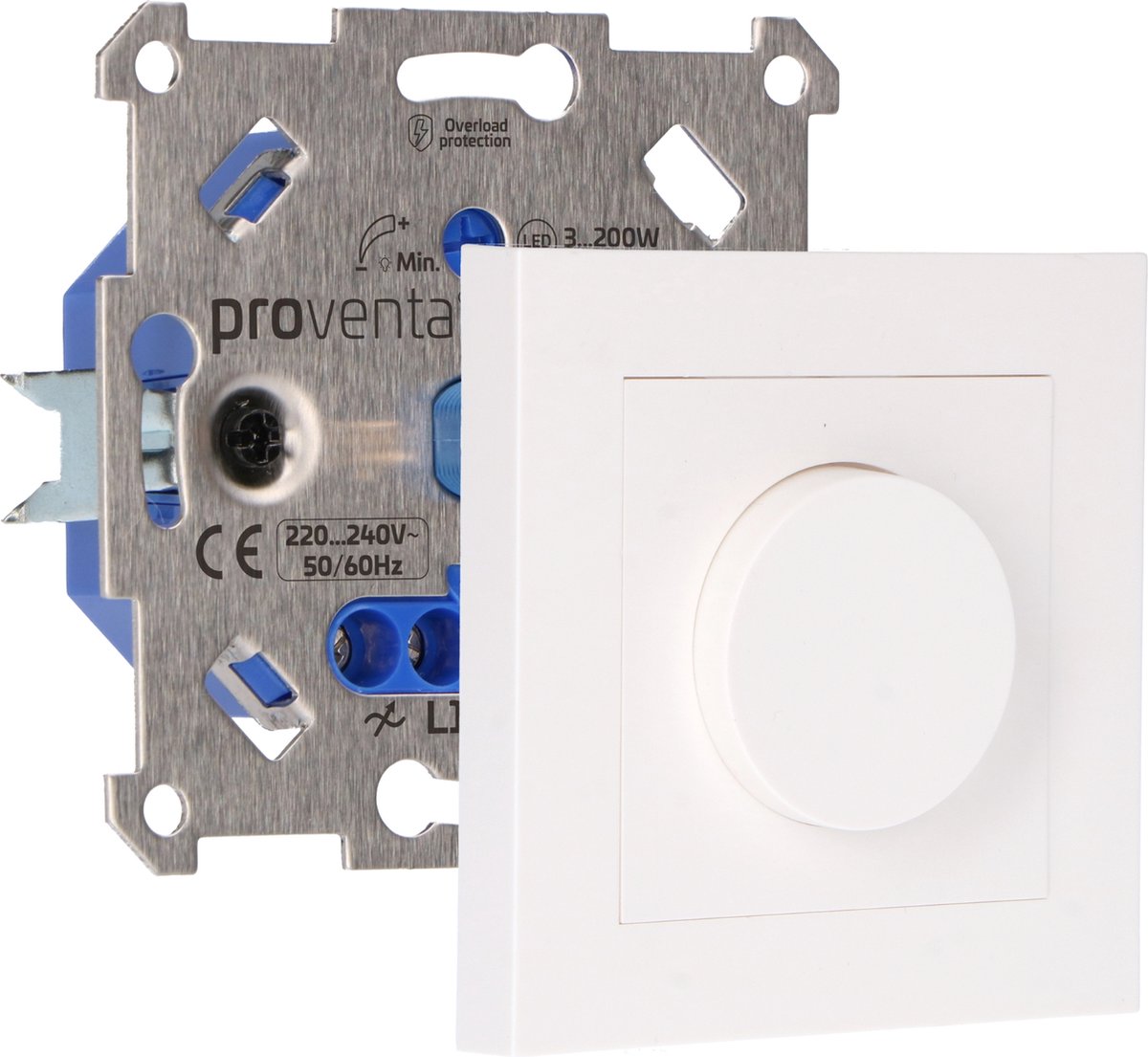 Proventa Premium LED Dimmer - Universeel en compleet - Geschikt voor alle dimbare lampen - Wit - Proventa