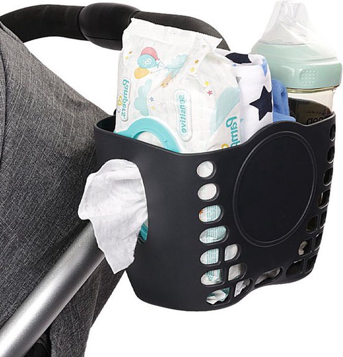 Goedkoopste Mandje voor Kinderwagen - Mandje - Universele Bekerhouder - Bekerhouder kinderwagen - Bidonhouder