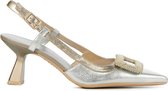 Hispanitas Dames Pumps / Damesschoenen - Leer - Kitten heel hoogte 5 cm - CHV243356 - Zilver - Maat 39