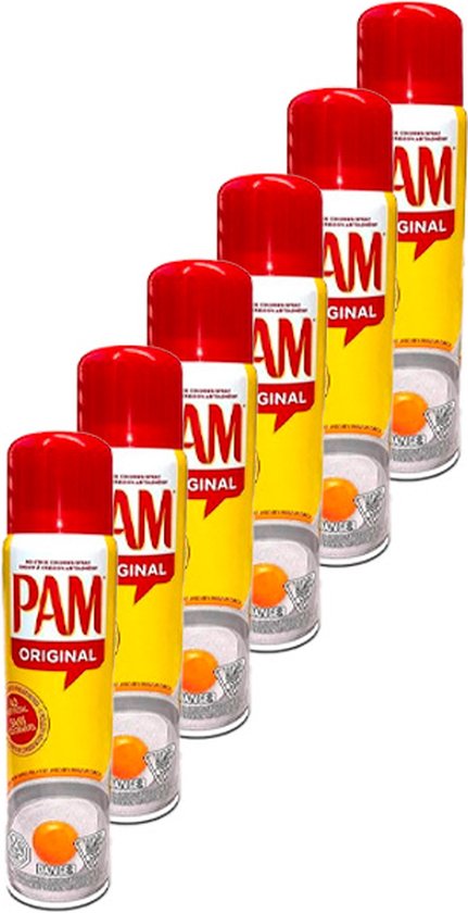 PAM | Cooking Spray | Original | 6 stuks | 6 x 170 gram
