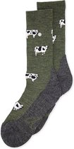 Alfredo Gonzales merino wandelsokken cows groen - 42-45