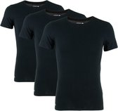 Lacoste cotton 3P O-hals shirts basic zwart - XL