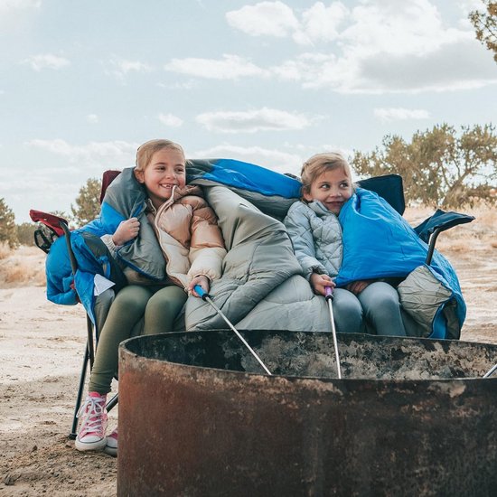 Slaapzakken voor volwassenen en kinderen, ultralichte rugzakslaapzak om te wandelen bij koud en warm weer, meisjes, jongens, 1 en 2 personen van Favorland — afbeelding 2