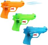 JMShops - Waterpistool Set van 3 (12 cm) (Oranje, Groen, Blauw) - Speelgoed voor kinderen jongens meisjes - Geschikt voor jong en oud - Zomer - Spelletjes - Spelen - Vrienden - Water - Strand - Zwembad - Familie - Kinderen