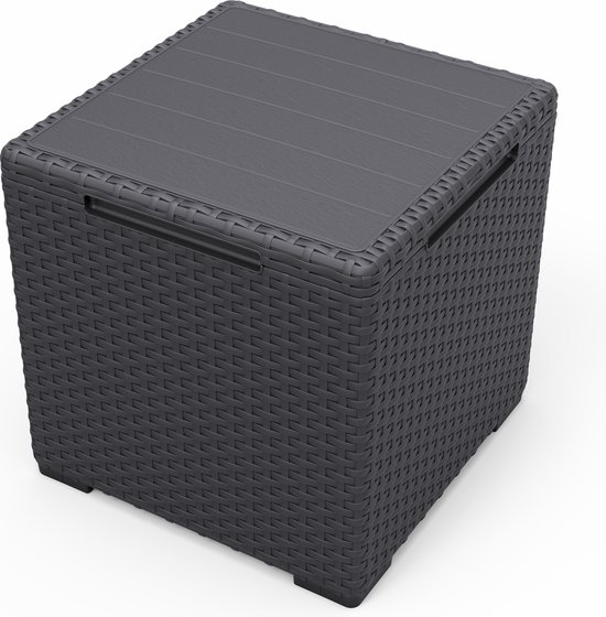 Table de rangement Keter Vigo - 37 x 37 x 37 cm - Anthracite