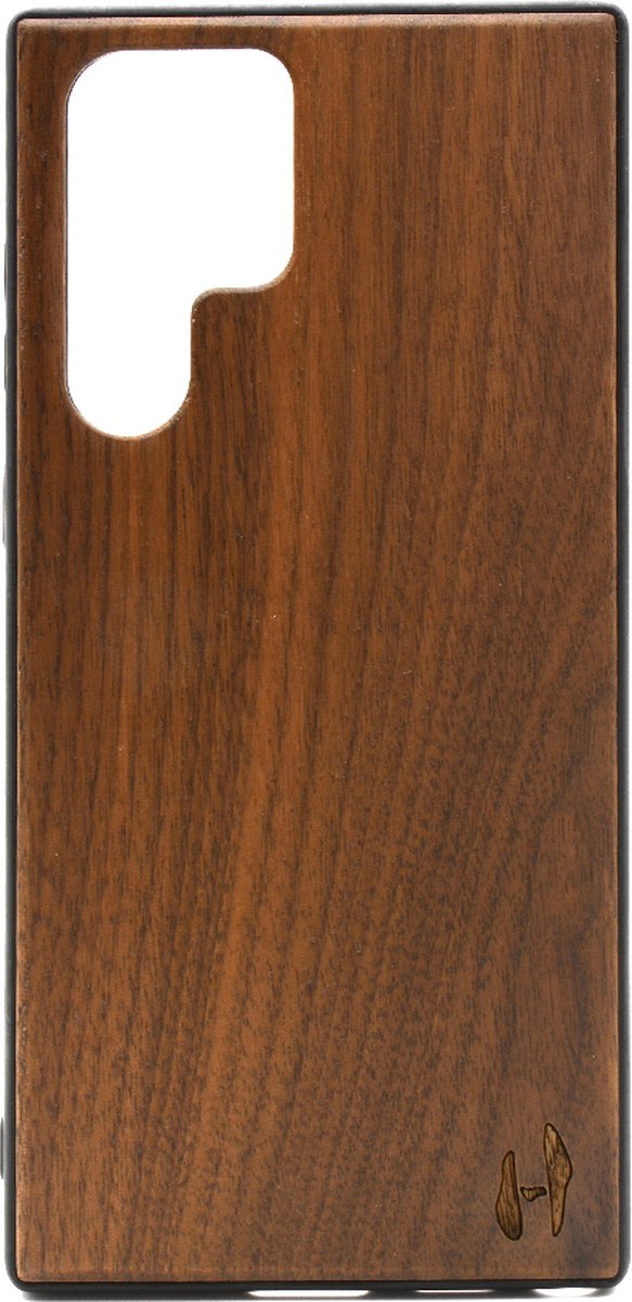 Houten TPU case, Samsung Galaxy S22 ultra - Notenhout