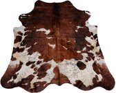 Tapis de peau de vache Dutchskins / tapis de vache marron, blanc