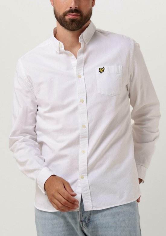 Lyle and Scott - Chemise Wit - Taille L - Coupe regular