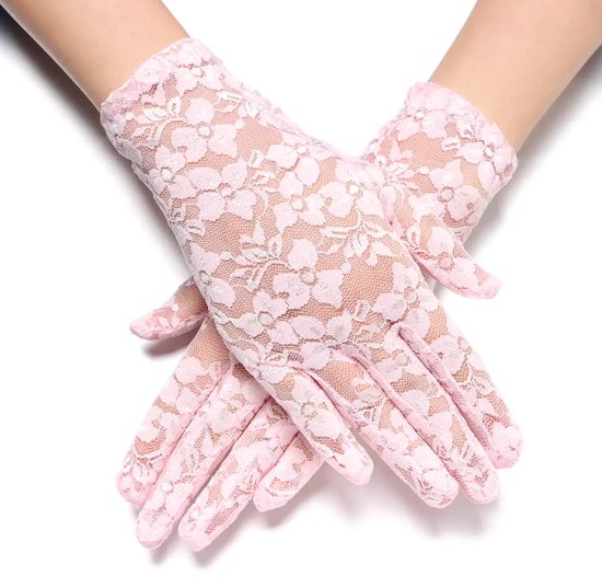 Hiden | Bruids Handschoenen - Cosplay Kleding - Cosplay Anime - Handschoenen Dames - Bride - Handschoenen - Kant - Bruiloft decoraties | Wit - met vingers