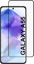 Full Cover Screenprotector Geschikt Voor Samsung Galaxy A55 - Volledige Beschermglas - PREMIUM Tempered Glass - 1 stuk