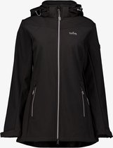 Kjelvik lange dames softshell jas zwart - Maat XL - Winddicht en waterafstotend - Ademend materiaal