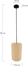 DKNC - Lampe suspendue Evansville - 19,5x19,5x32cm - Wit