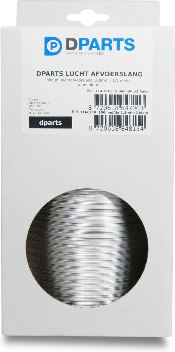 Cbofeixg PVC Afvoerslang 100 mm, Zwart, 2 m, Flexibele Aluminium Buis Voor Airconditioning, Afzuigkap, Afvoerventilator, Slang 2 Roestvrijstalen Klemmen
