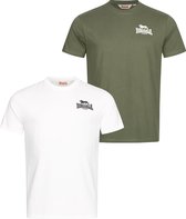 Lonsdale Heren-T-shirt, regular fit dubbelpak BLAIRMORE