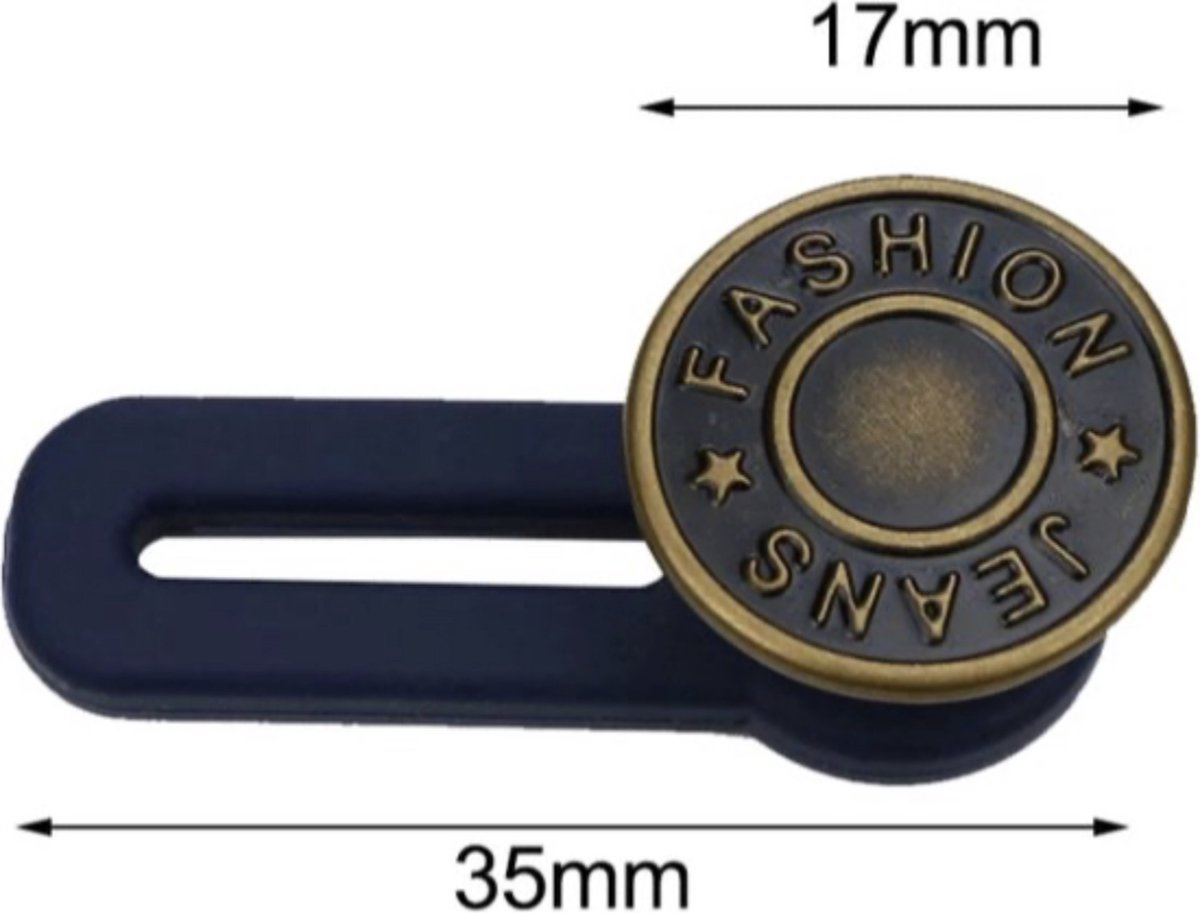 Knaak Knoopsgat Verlenger - Premium Broekverbreder - 5 Stuks - Brons - Comfortabel & Onzichtbaar — cadeau in Cadeau-ideeën - foto 2