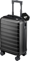 Nohrd Handbagage Koffer Zwart - Reiskoffer met Wielen - 55x35x20 cm - Trolley Handbagage Lichtgewicht - Reiskoffers - Handbagagekoffer