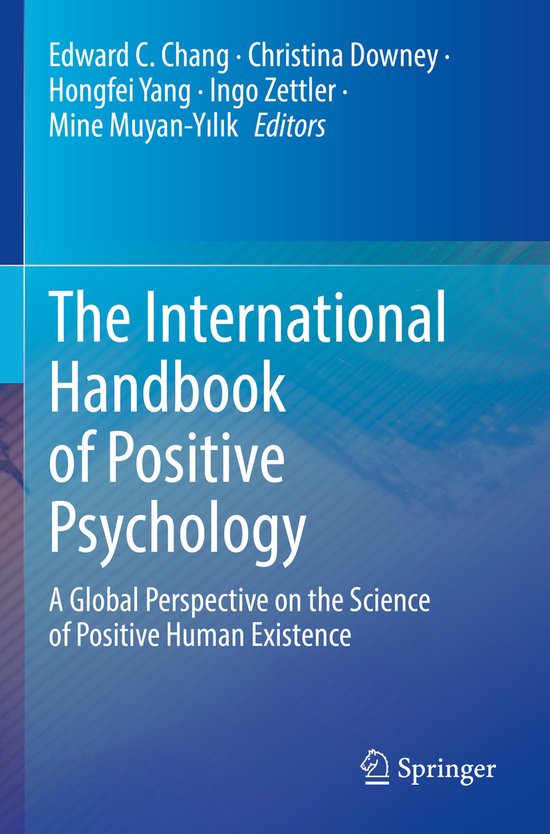 The International Handbook of Positive Psychology - cover
