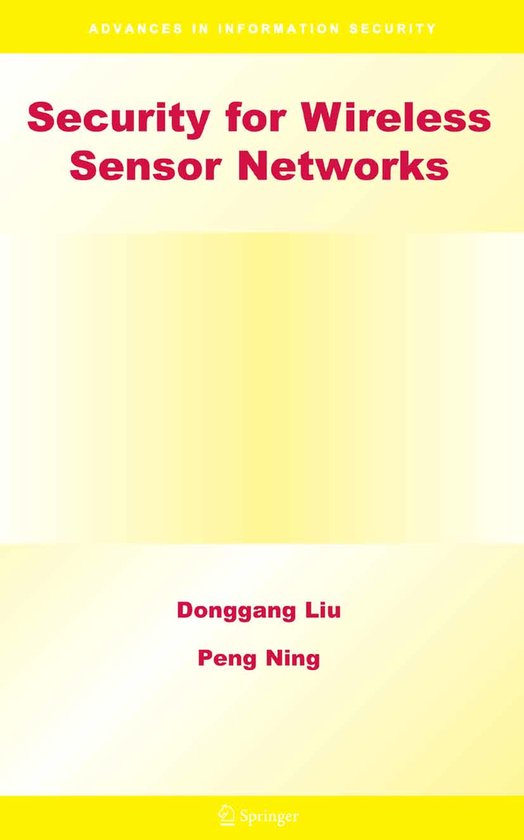 Security for Wireless Sensor Networks - cover