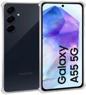 Geschikt voor Samsung Galaxy A55 - Hoesje - Shock Proof Case – Cover Transparant