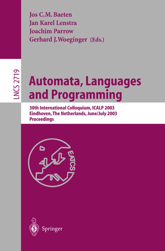 Automata, Languages and Programming | 9783540404934 | Boeken | bol