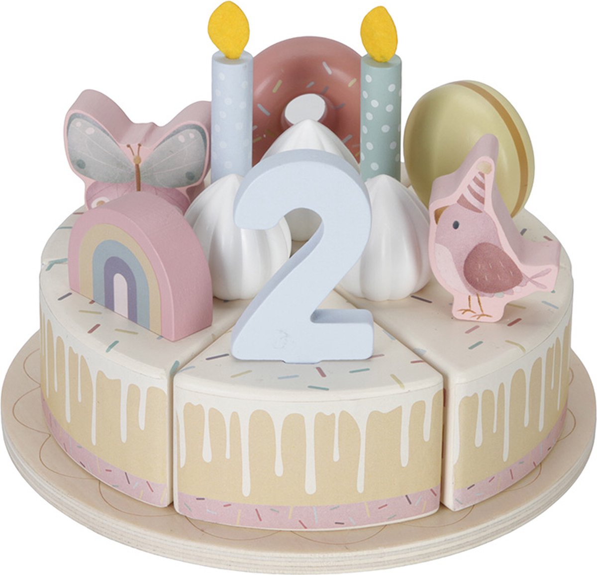Little Dutch Houten verjaardagstaartje Pink FSC — afbeelding 8