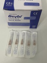 Steriele naald Beybi - Voordeelpakket ( 5 x 100 )Eenmalig gebruik - Niet giftig - Needle Beybi -Single Use-Nontoxic- 26G x 1/2 -100 stuks