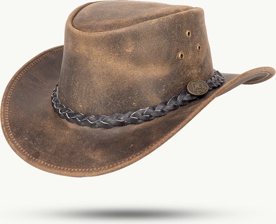 Lederen hoed Fleetwood Scippis maat XL