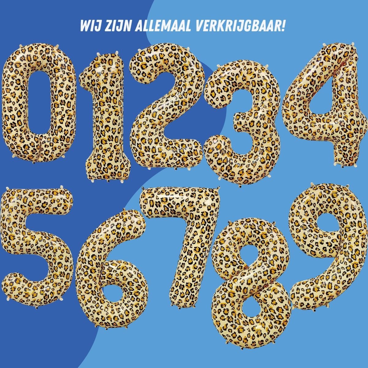Folieballon Cijfer 6 Jaar Verjaardag Versiering Cijferballon Dier Feest Decoratie Helium Ballonnen Folie Panter - 70 Cm — afbeelding 3