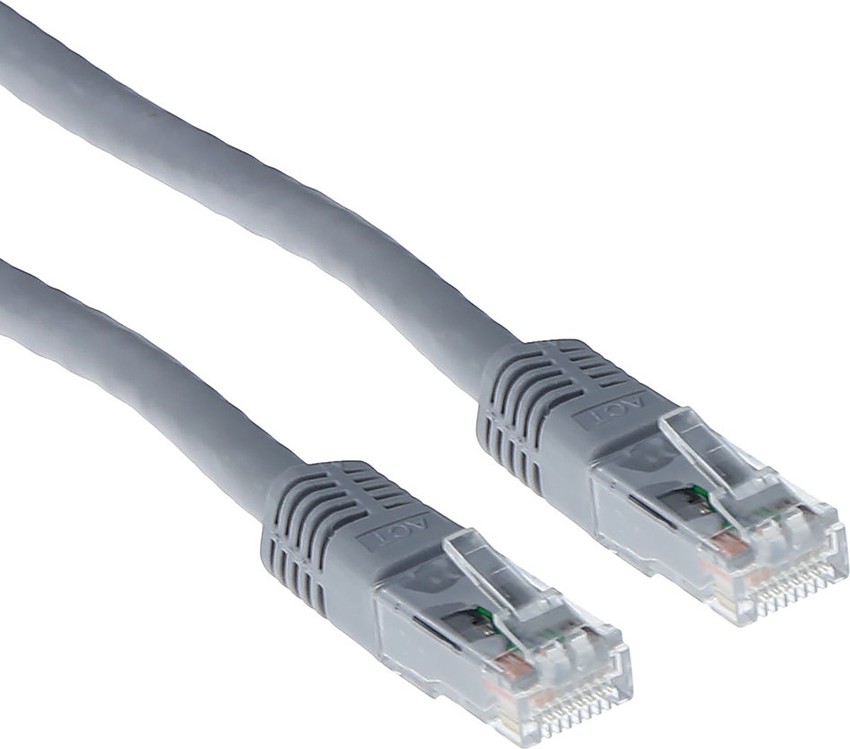 Image of ACT Grijze 5 meter U/UTP CAT5E patchkabel met RJ45 connectoren IB6005