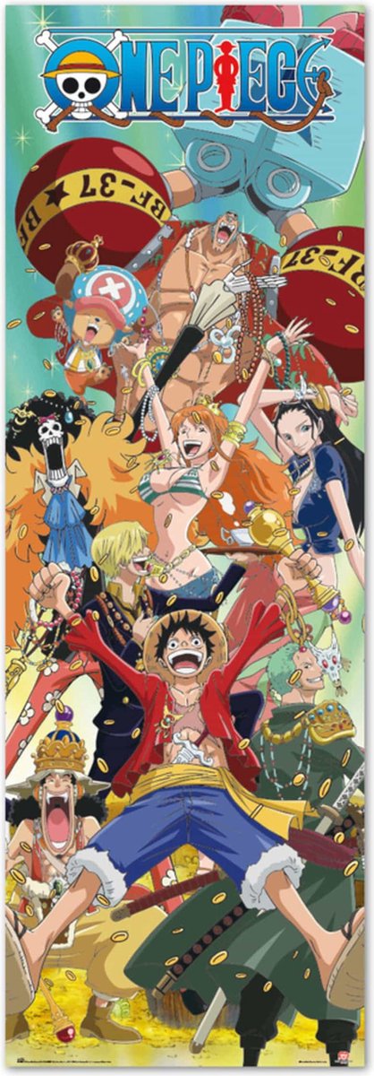 Grupo Erik One Piece All Characters Poster 53x158cm Multi color