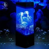 Thewooshop - Jellyfish Lavalamp - 7 Kleuren - 3 Kwallen - Kwallenlamp - Lavalamp voor Kinderen & Volwassenen - Nachtlampje Kinderen - Bedlampje