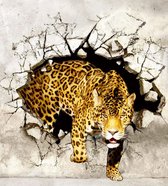 Fotobehang - Hunting Panther 225x250cm - Vliesbehang