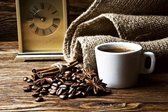 Fotobehang - Cup of Coffee 375x250cm - Vliesbehang