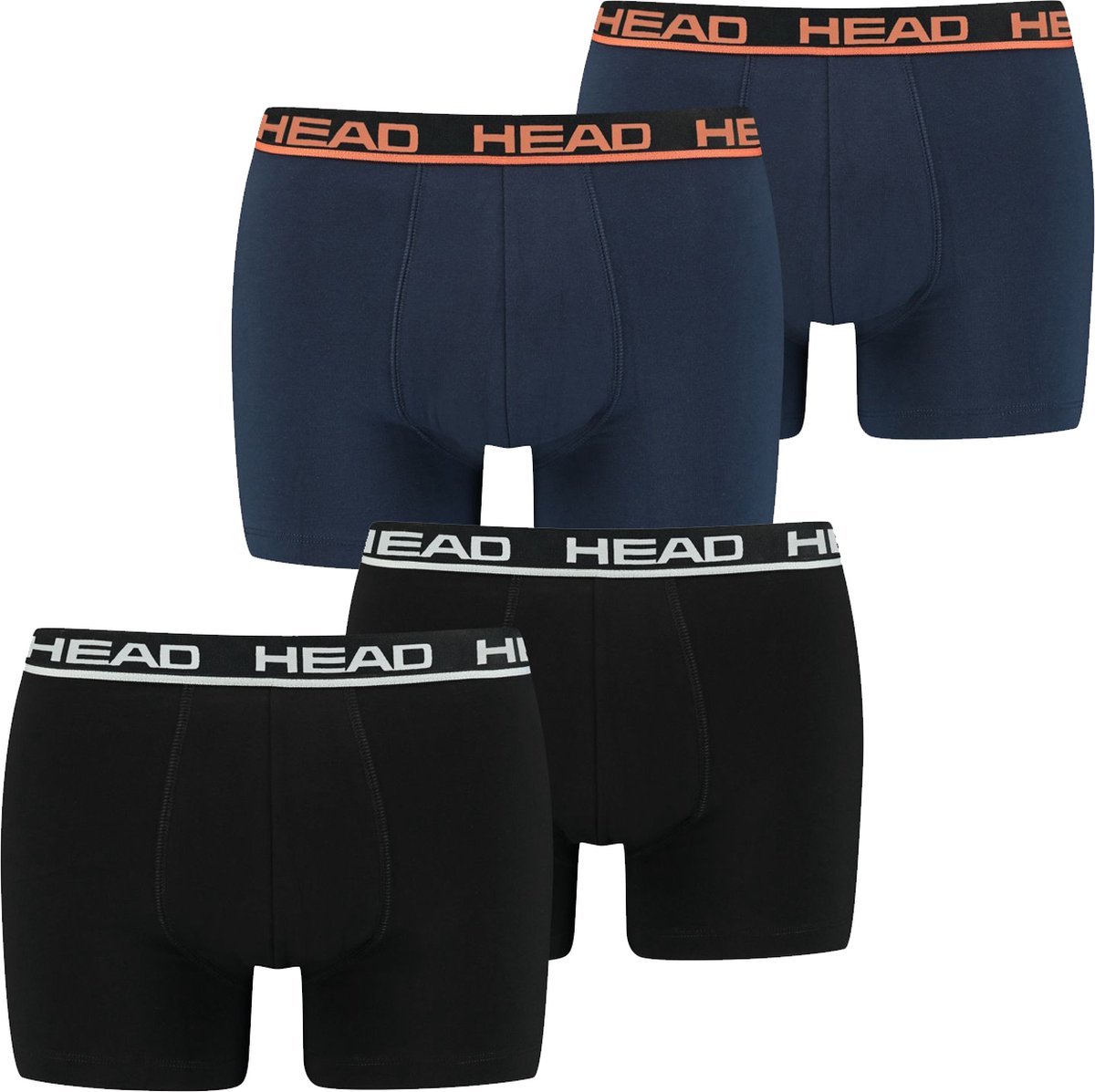 HEAD Heren Boxershorts HEAD BASIC BOXER 4er Pack Veelkleurig XL