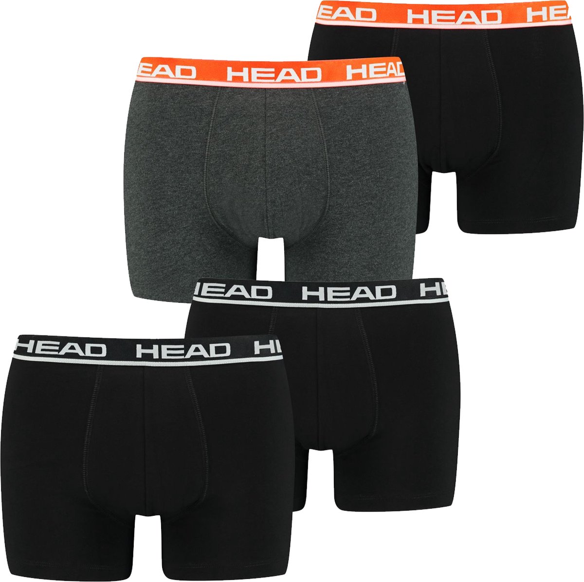 HEAD Heren Boxershorts HEAD BASIC BOXER 4er Pack Veelkleurig L