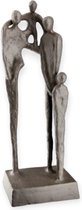 Gilde handwerk - Sculptuur - Beeld - Family of four - Happy Family - Metaal - Zwart