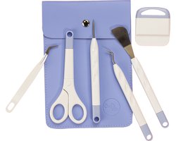 Crafts&Co Vinyl Toolkit - DIY & Hobby Tools - Knutselen voor Volwassenen - 7 Accessoires - Lila