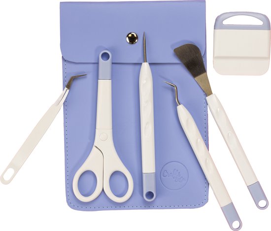 Crafts&Co Vinyl Toolkit - DIY & Hobby Tools - Knutselen voor Volwassenen - 7 Accessoires - Lila