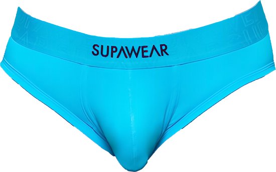 Supawear Neon Brief Neon Blue - MAAT S - Heren Ondergoed - Slip voor Man - Mannen Slip